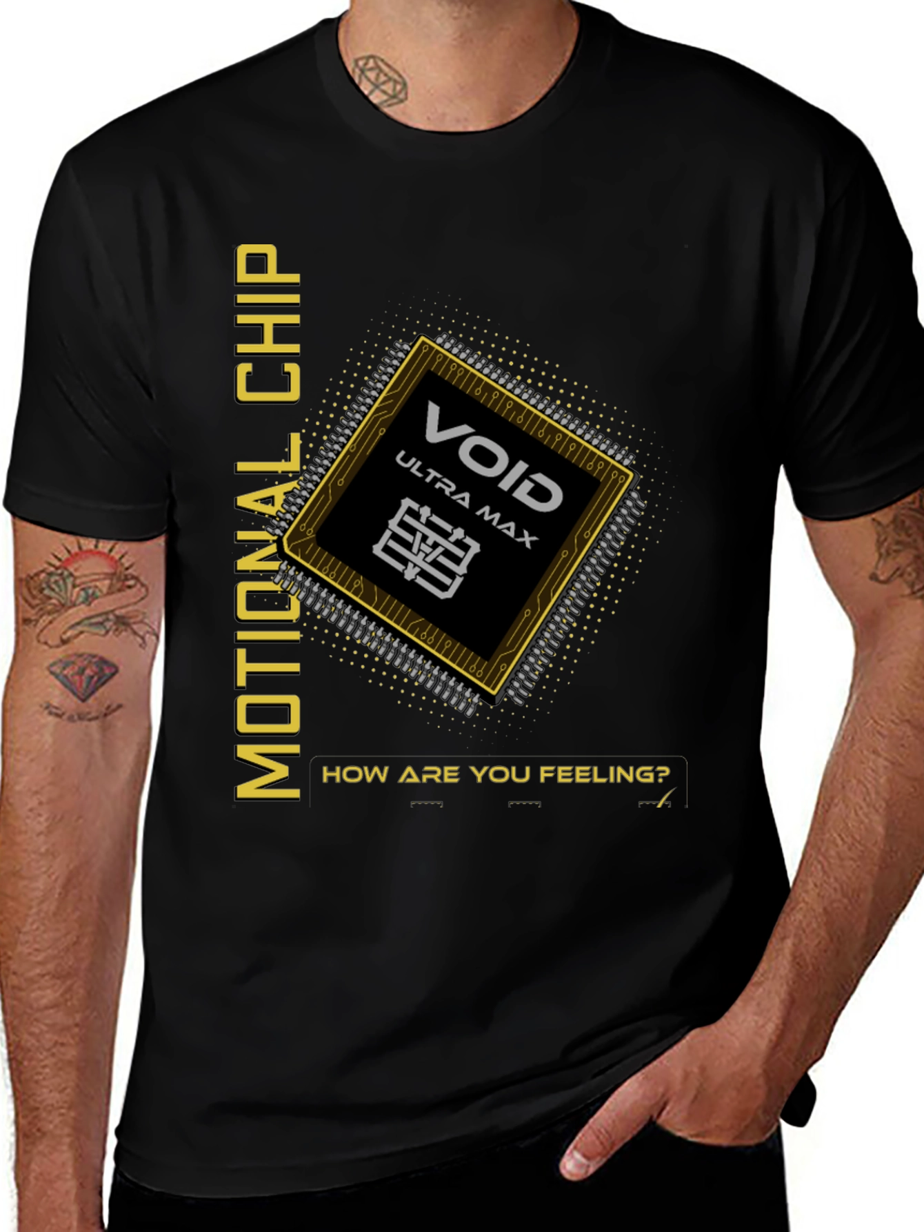 Emotional Chip Graphic T-Shirt - Void Ultra Max