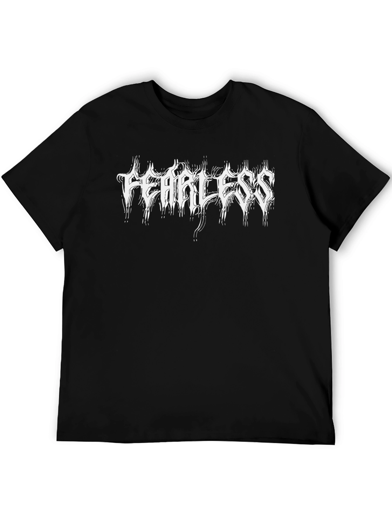 Fearless Graphic Tee - Black Metal Style