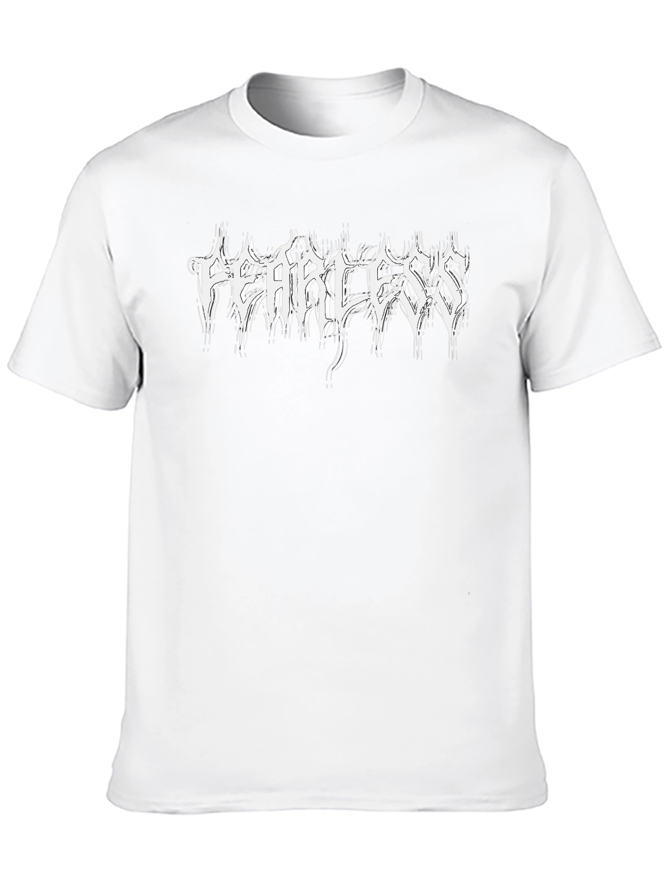 Fearless Graphic Tee - Black Metal Style