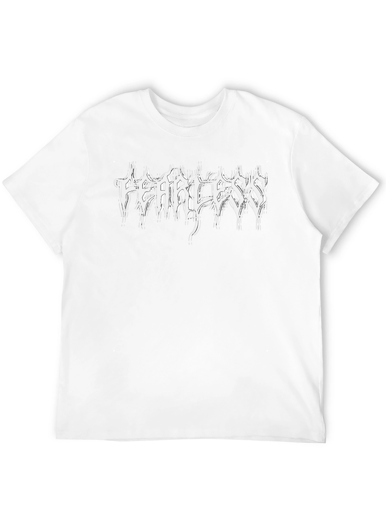 Fearless Graphic Tee - Black Metal Style