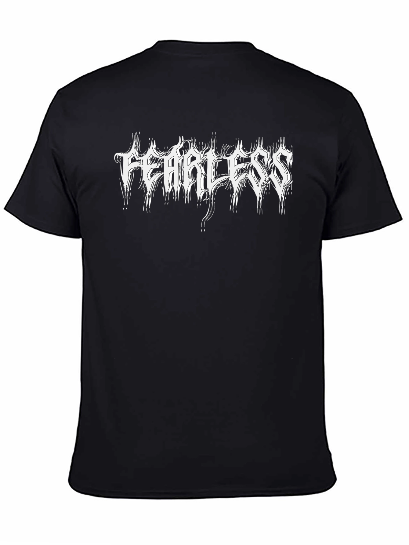 Fearless Graphic Tee - Black Metal Style