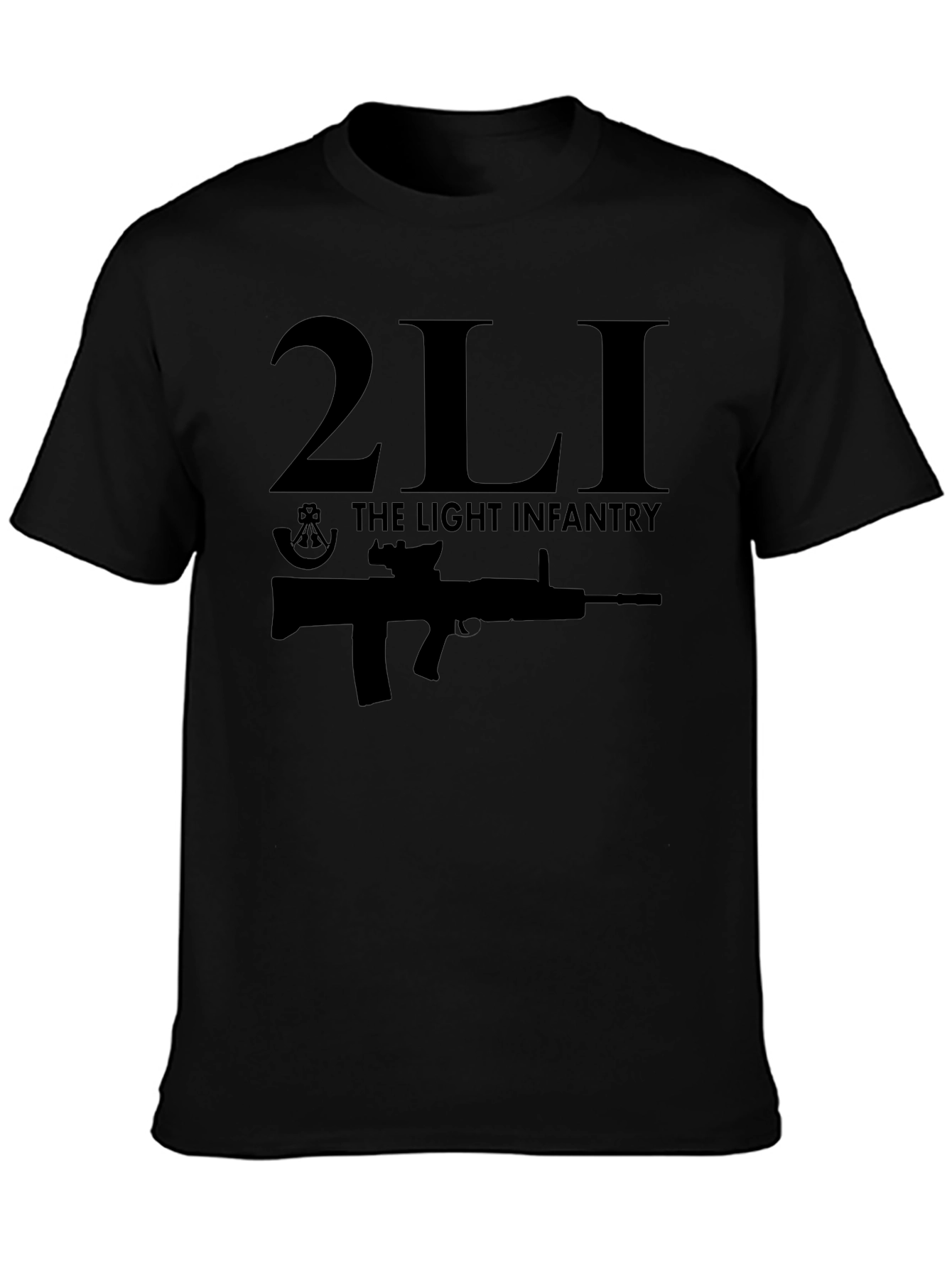 2LI The Light Infantry Black T-Shirt