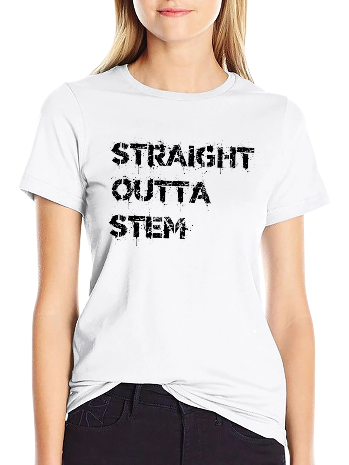Straight Outta STEM Black T-Shirt