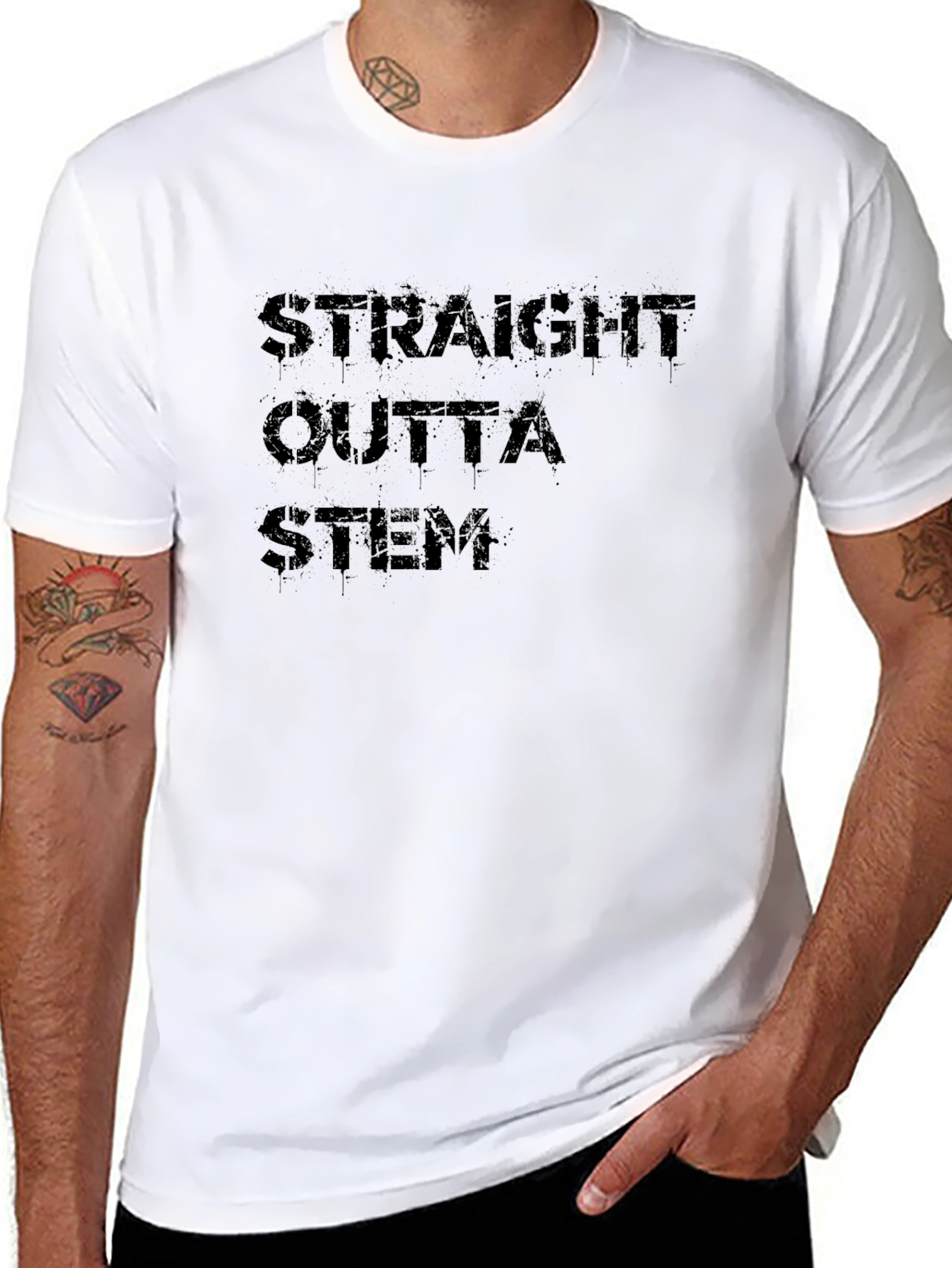 Straight Outta STEM Black T-Shirt