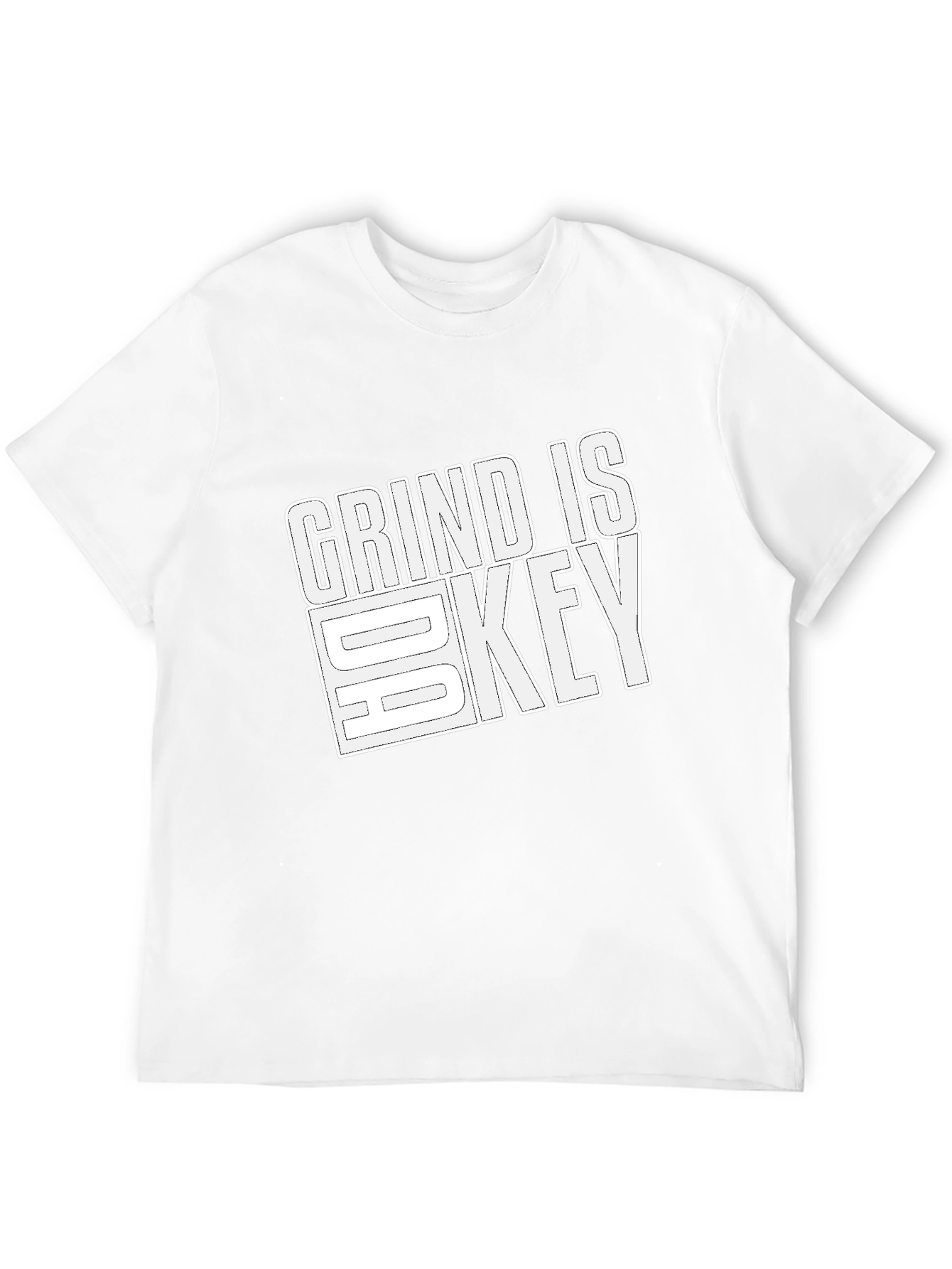 Grind is Key Black Graphic T-Shirt