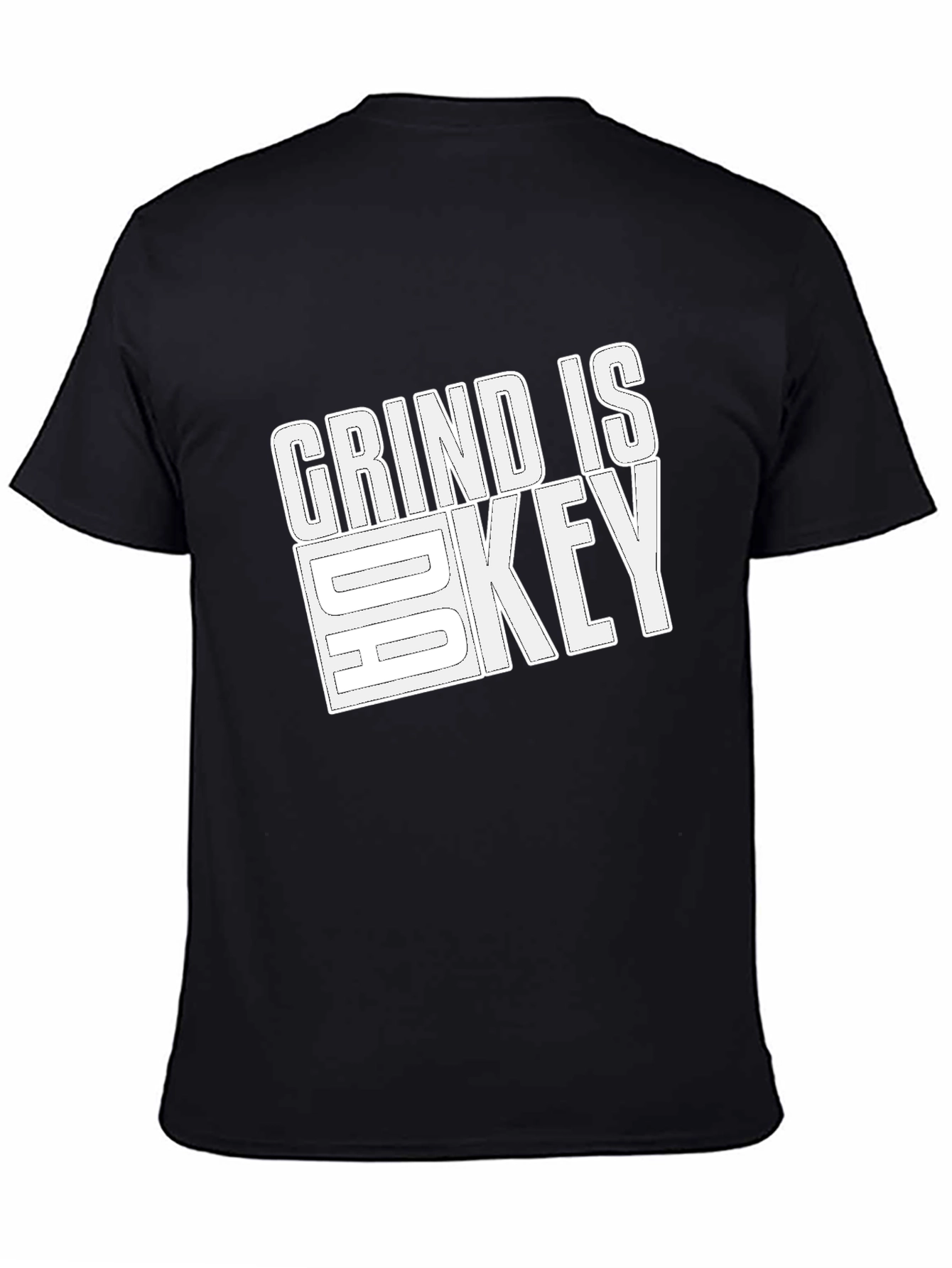 Grind is Key Black Graphic T-Shirt