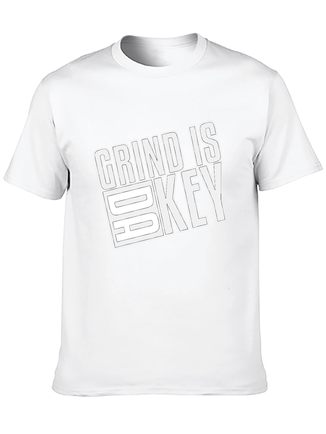 Grind is Key Black Graphic T-Shirt