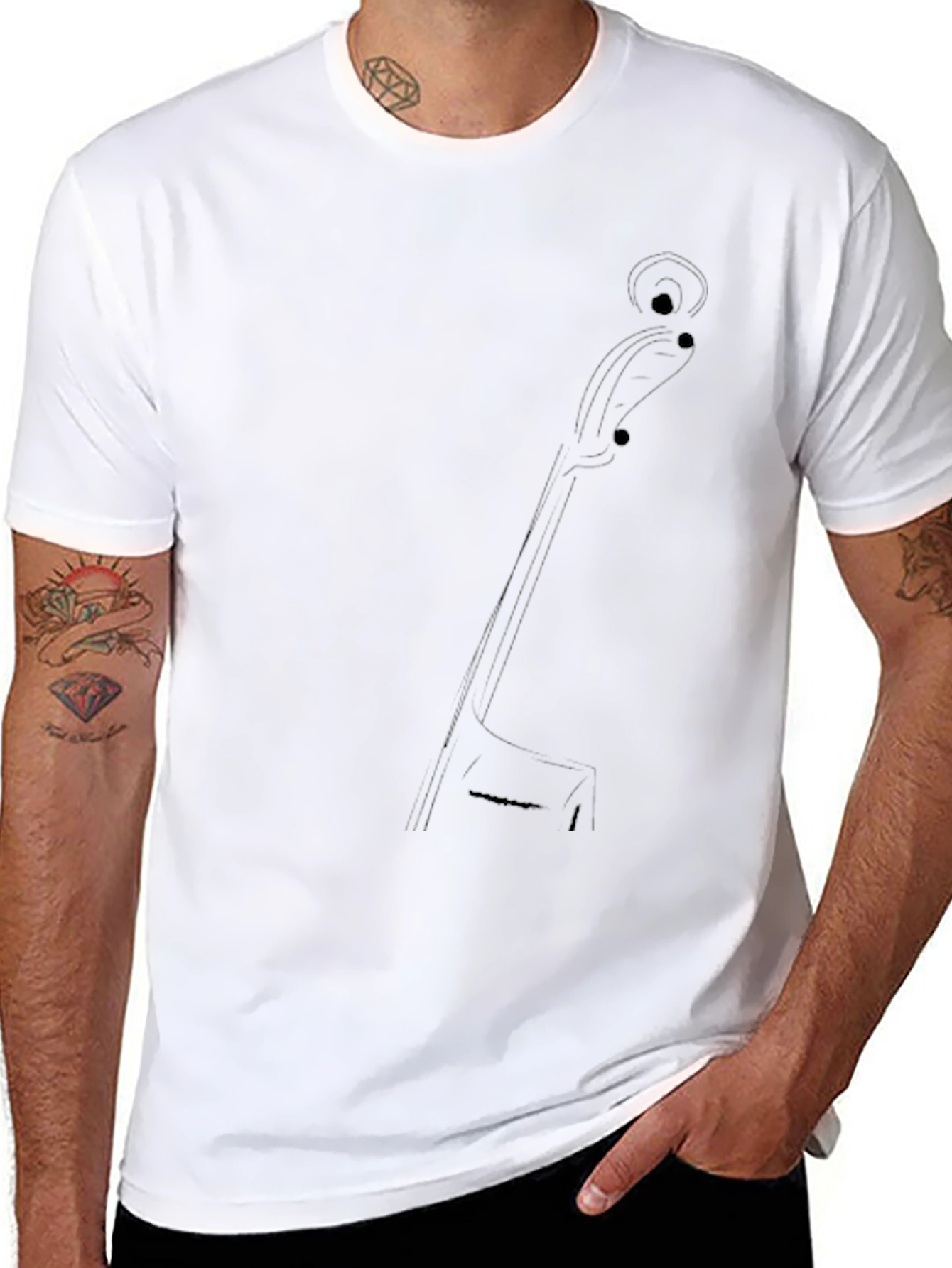 Minimalist Cello T-Shirt - Music Lover Tee