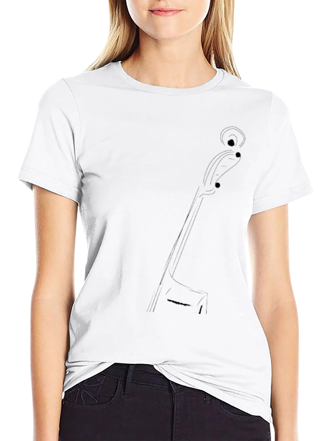 Minimalist Cello T-Shirt - Music Lover Tee