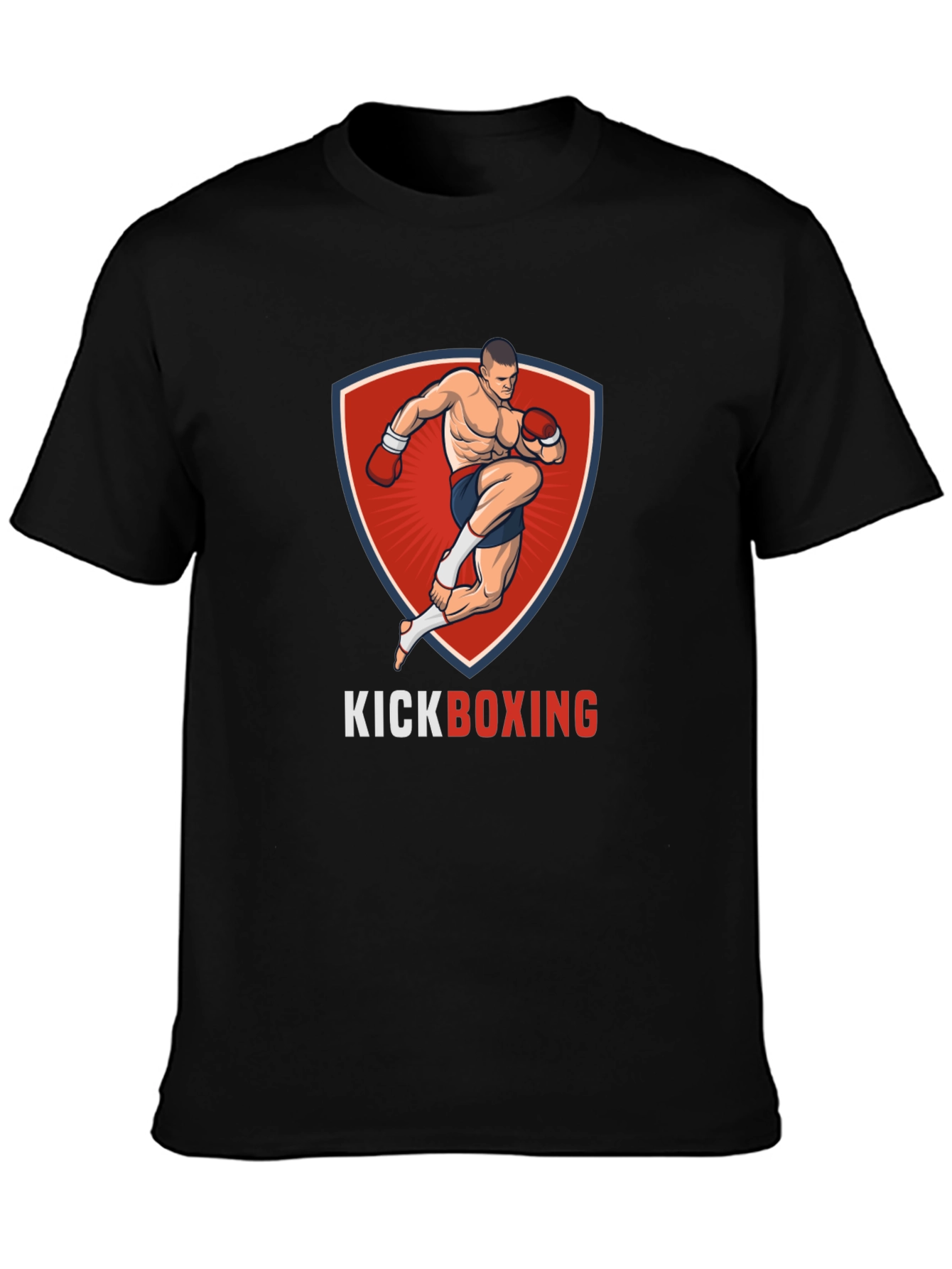 Kickboxing Graphic T-Shirt - Black