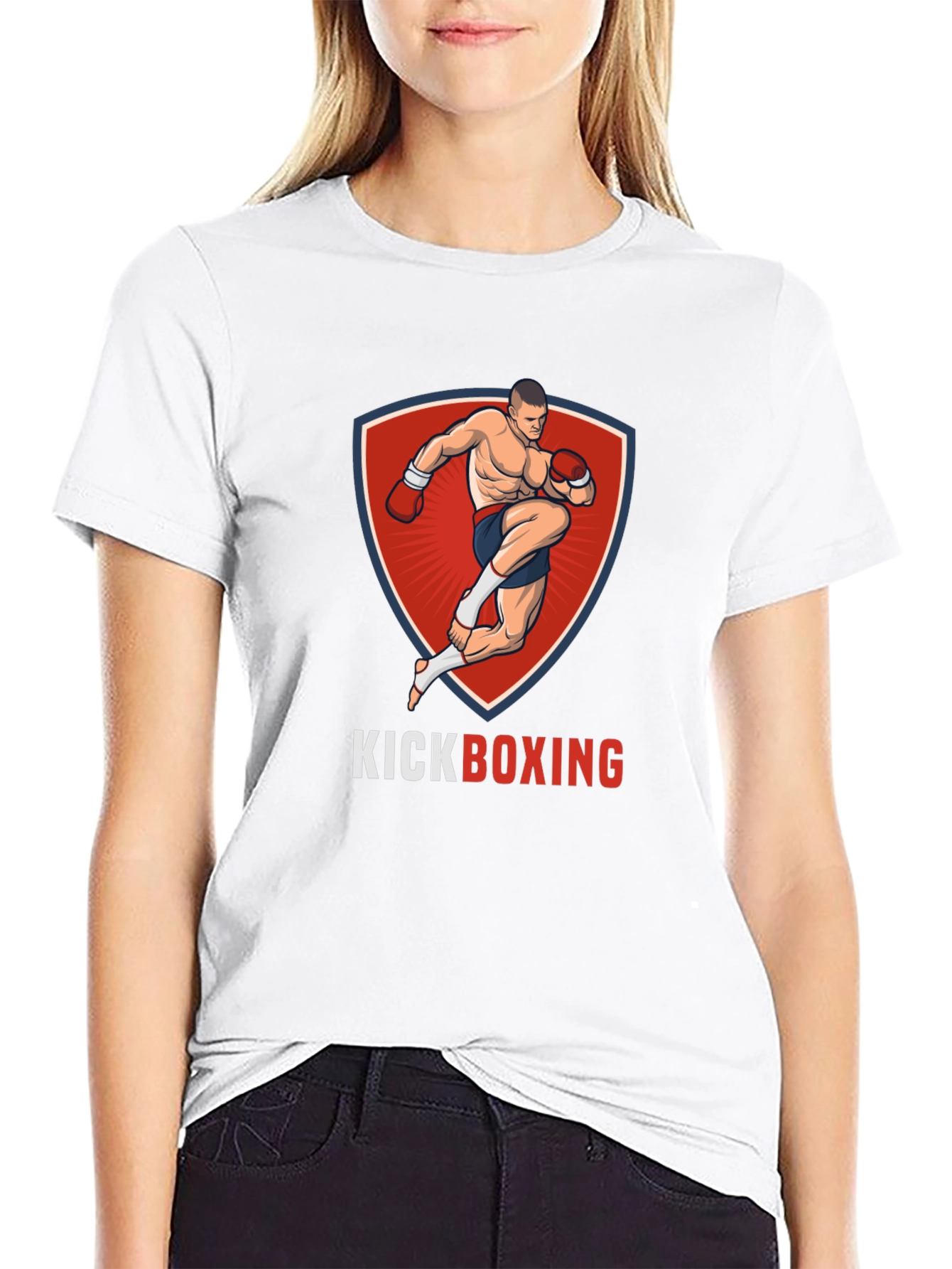 Kickboxing Graphic T-Shirt - Black