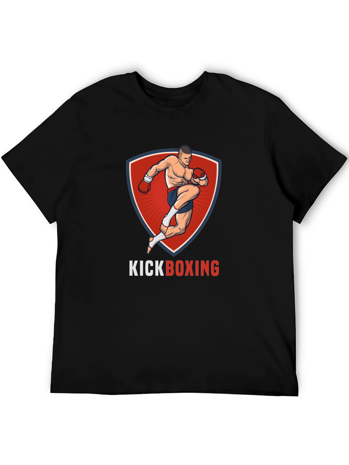 Kickboxing Graphic T-Shirt - Black