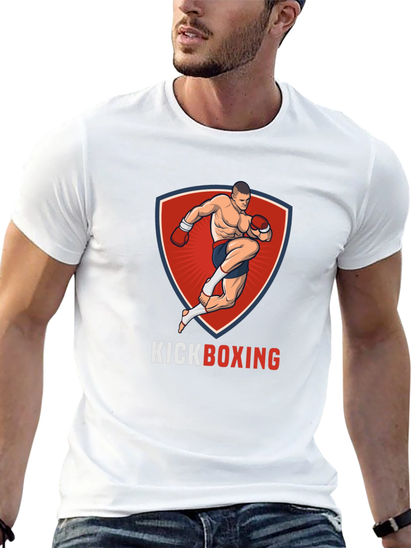 Kickboxing Graphic T-Shirt - Black