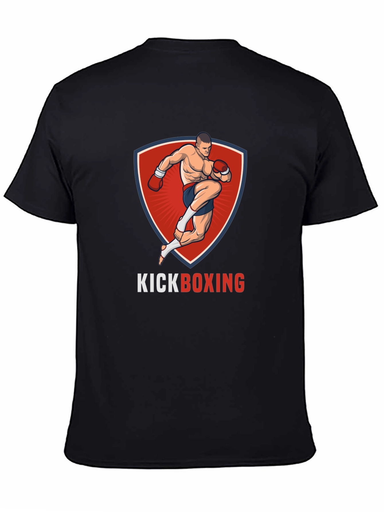 Kickboxing Graphic T-Shirt - Black