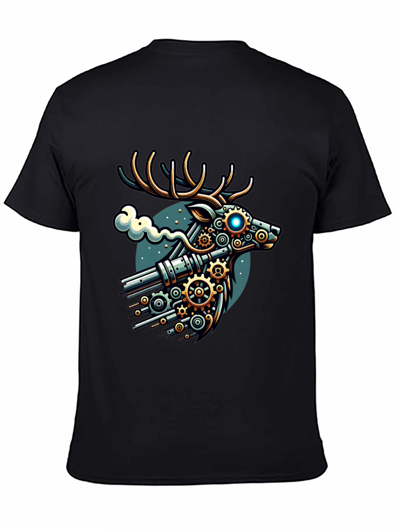 Steampunk Deer Graphic T-Shirt