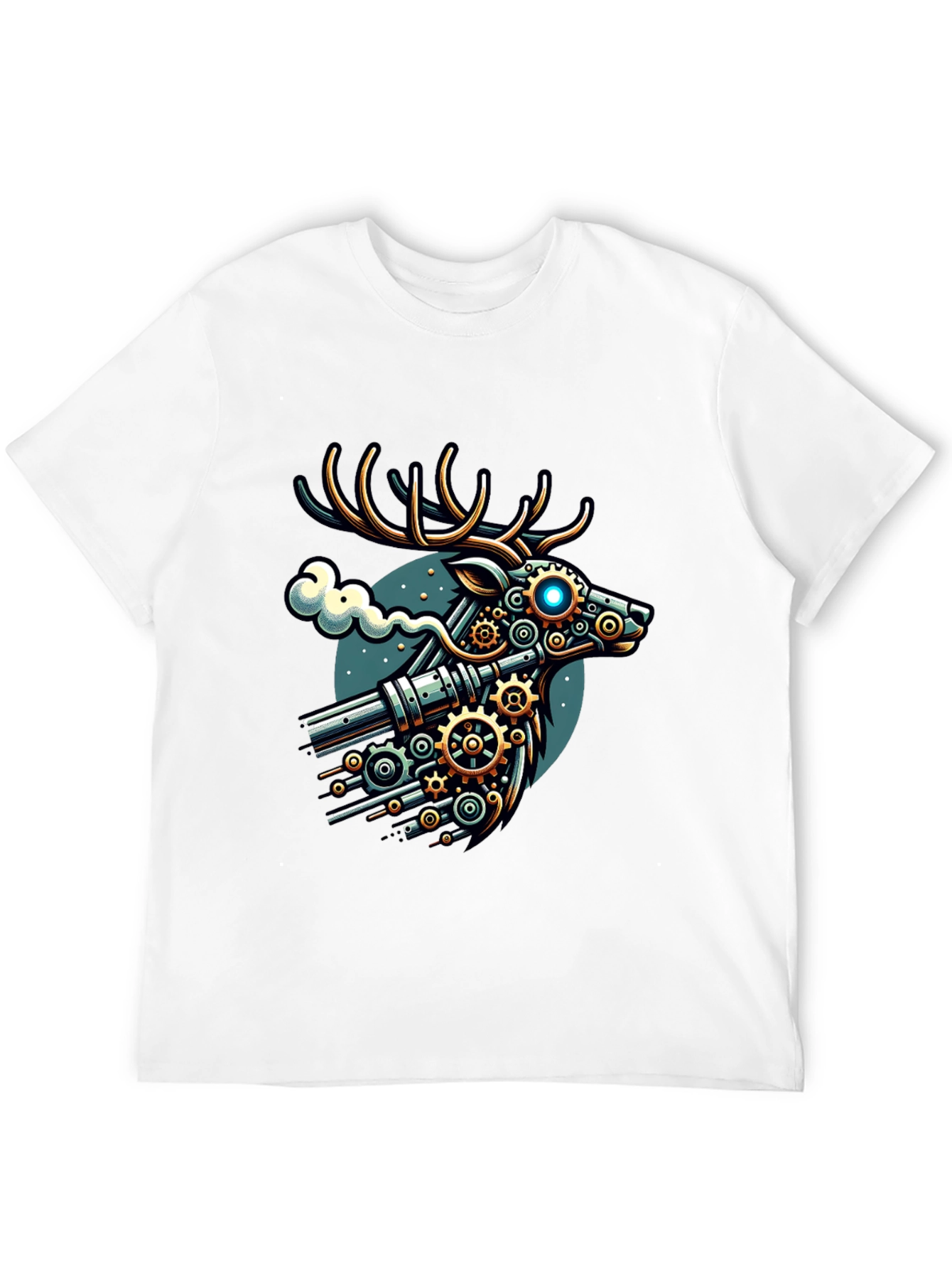 Steampunk Deer Graphic T-Shirt