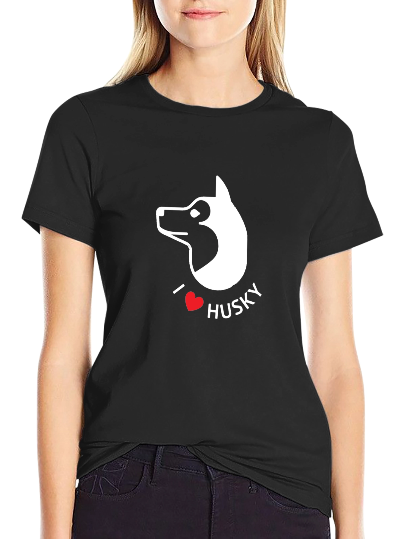 I Love Husky T-Shirt - Dog Lover Tee