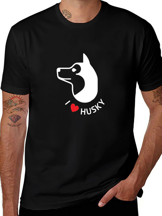 I Love Husky T-Shirt - Dog Lover Tee