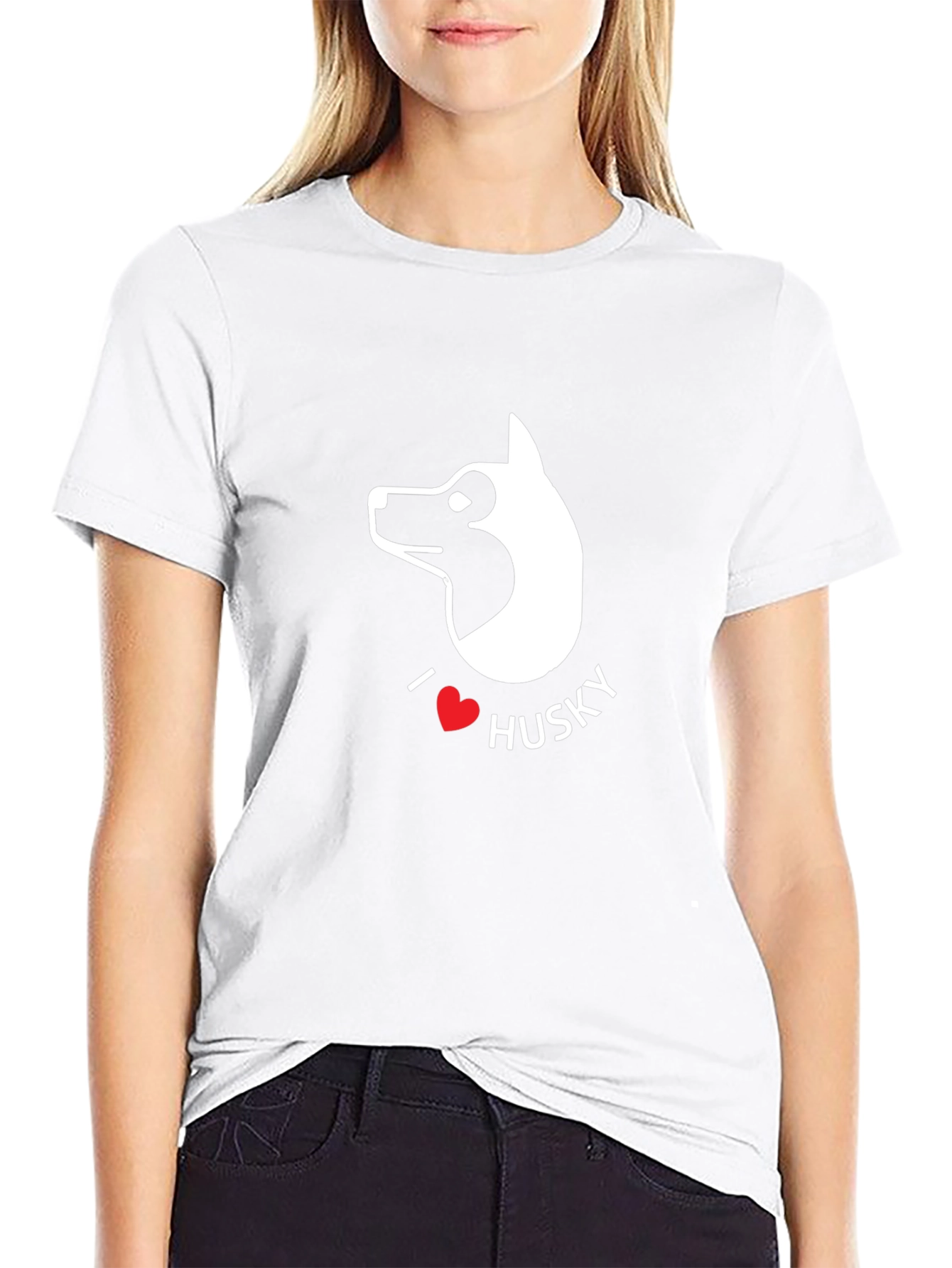 I Love Husky T-Shirt - Dog Lover Tee