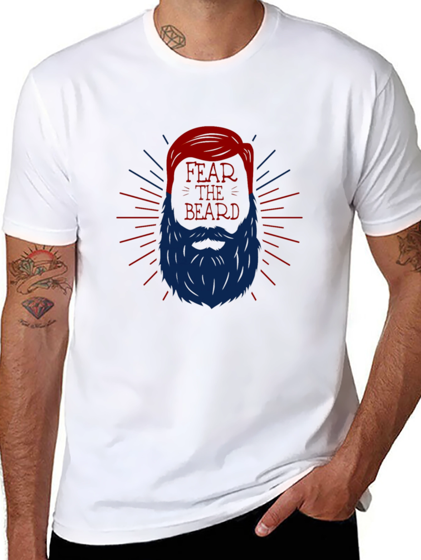 Fear the Beard Graphic Tee - Black
