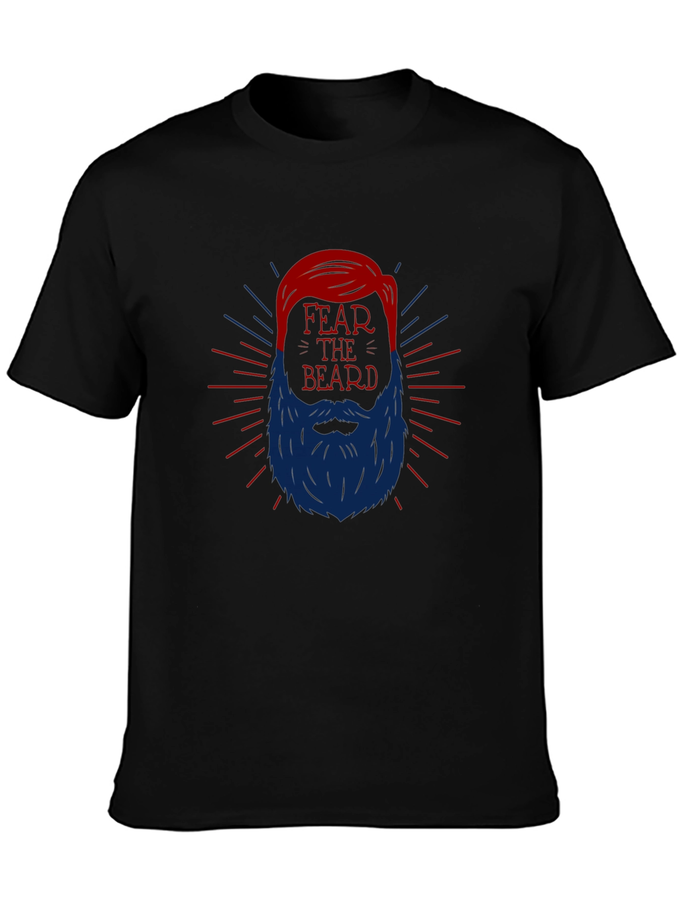 Fear the Beard Graphic Tee - Black
