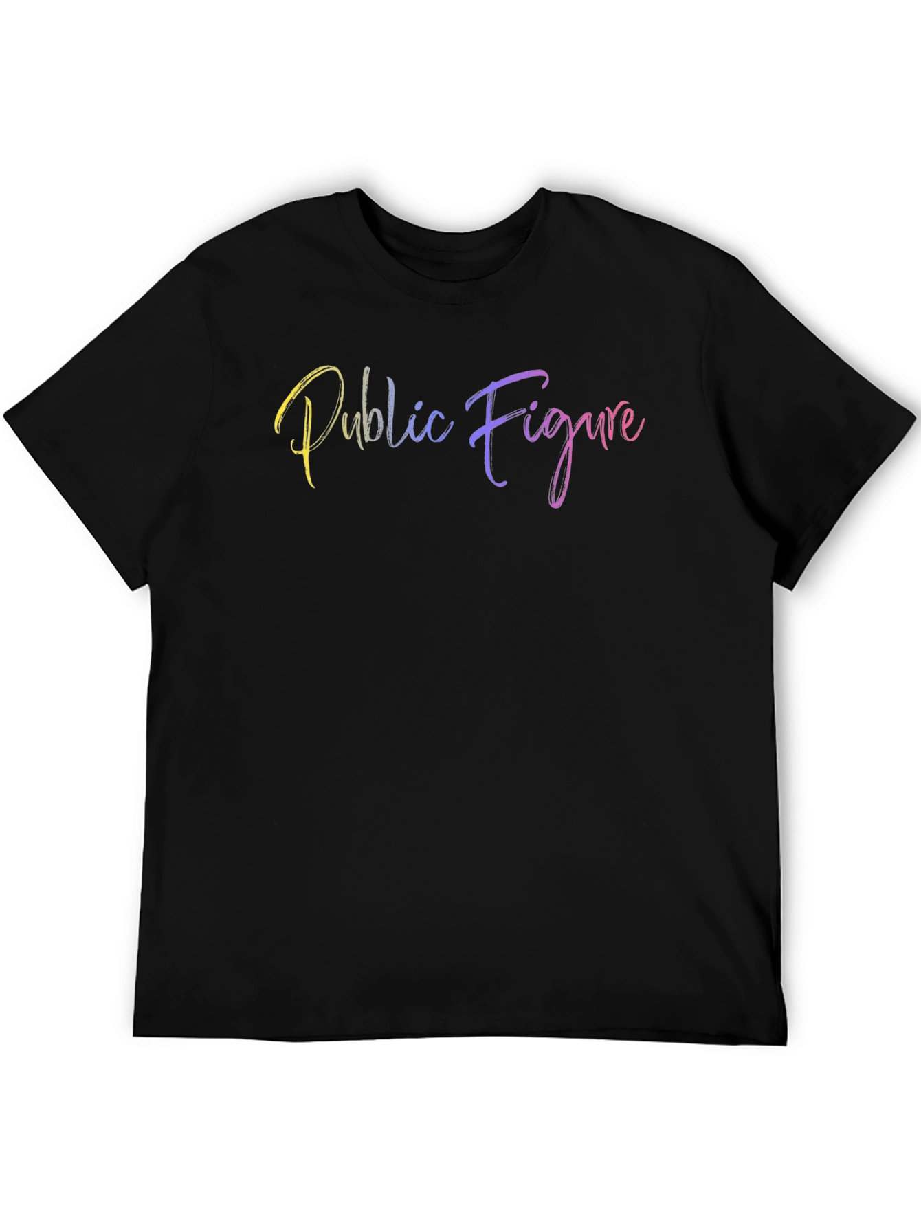 Public Figure Black T-Shirt