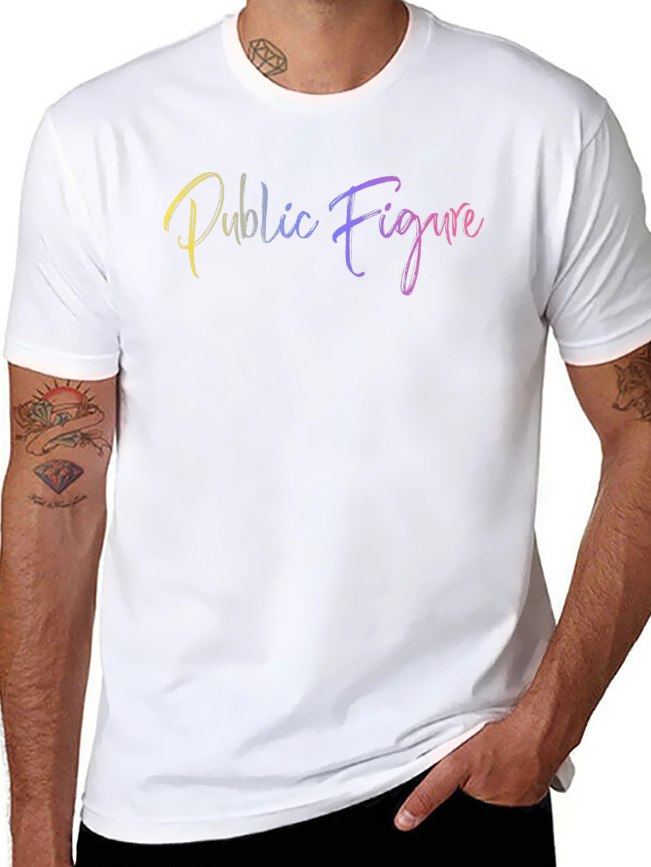 Public Figure Black T-Shirt