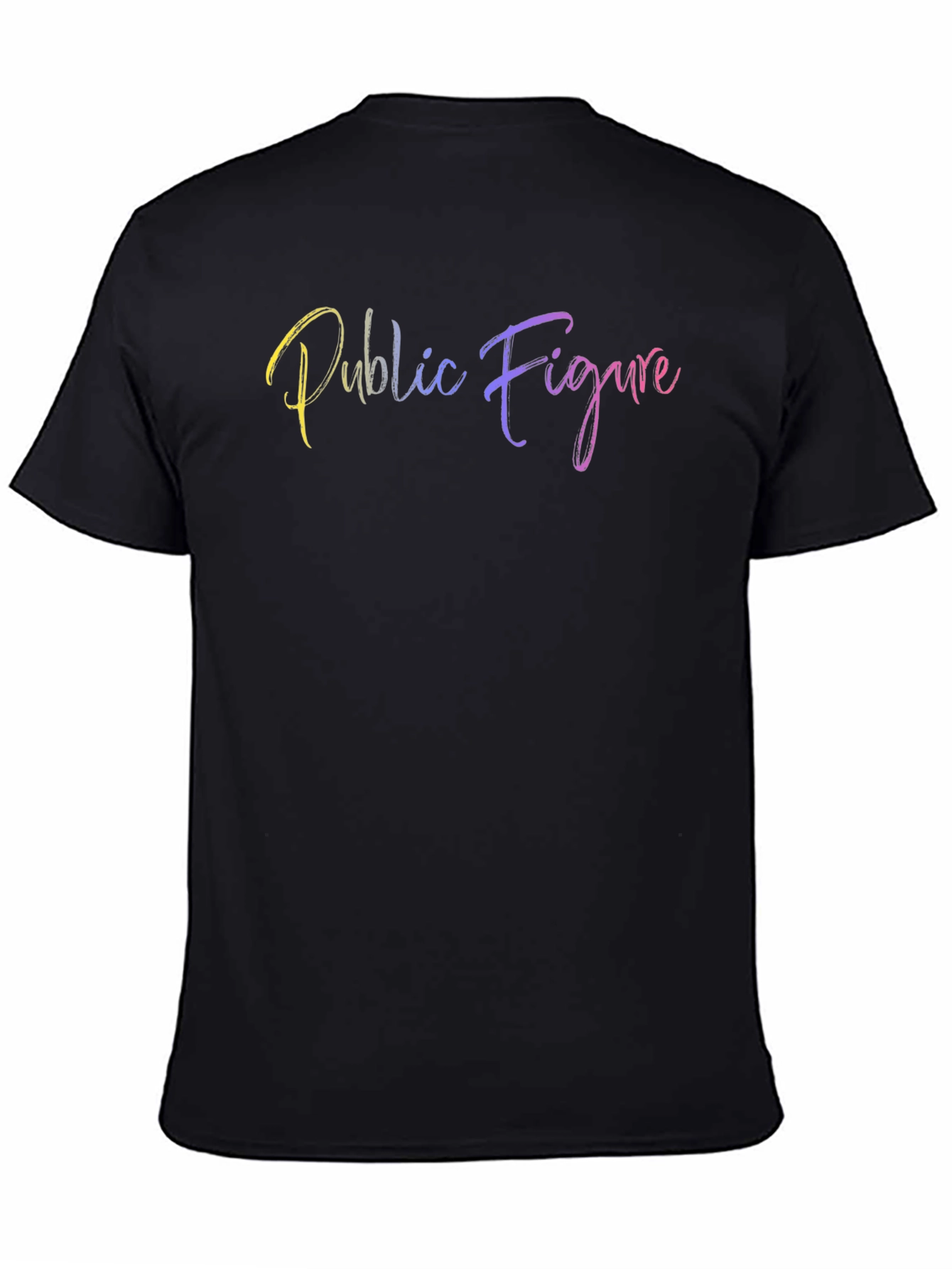 Public Figure Black T-Shirt