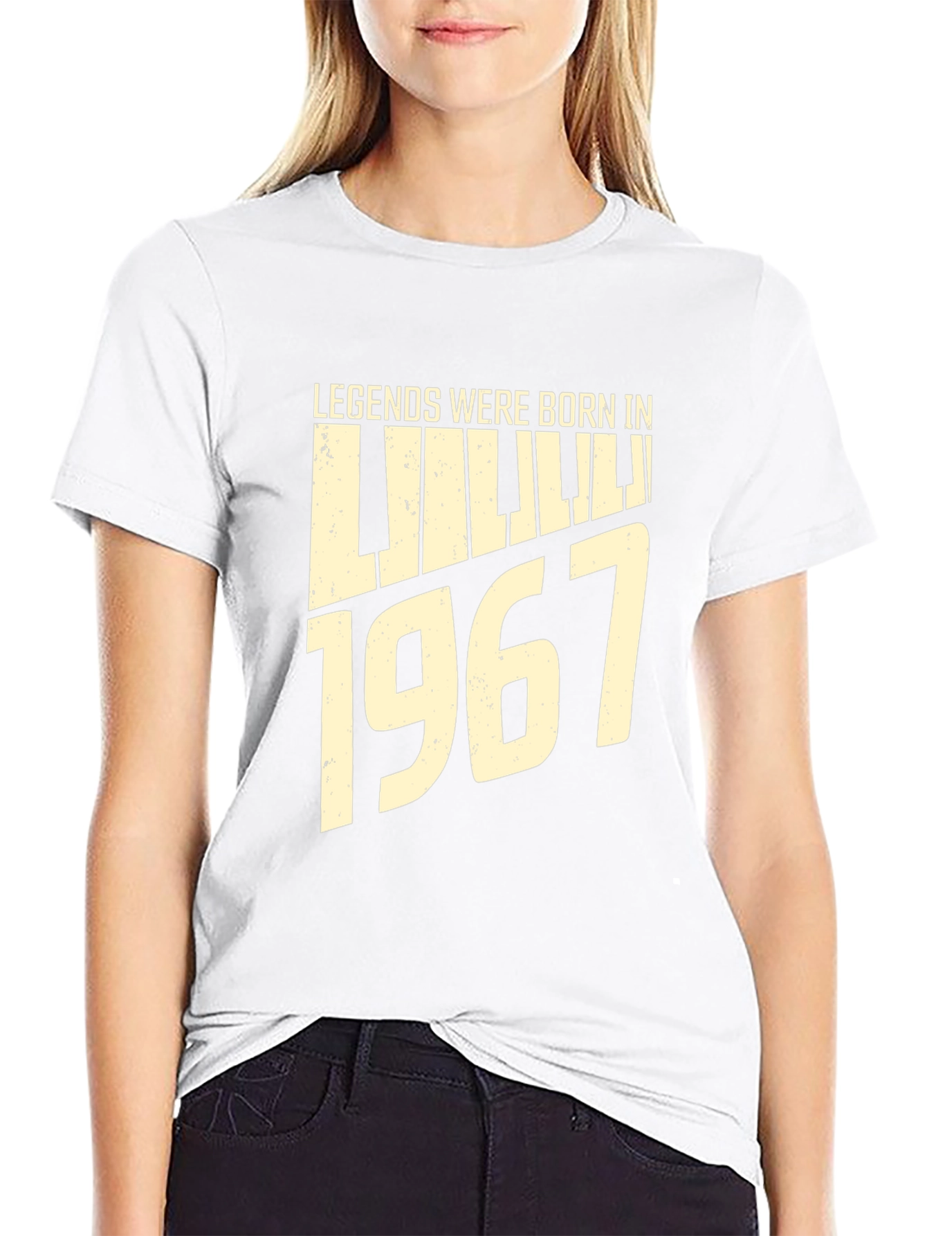 Legends Born in 1967 Piano Tee - Black
