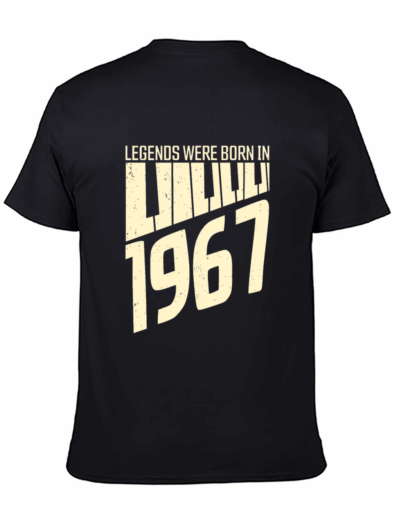 Legends Born in 1967 Piano Tee - Black