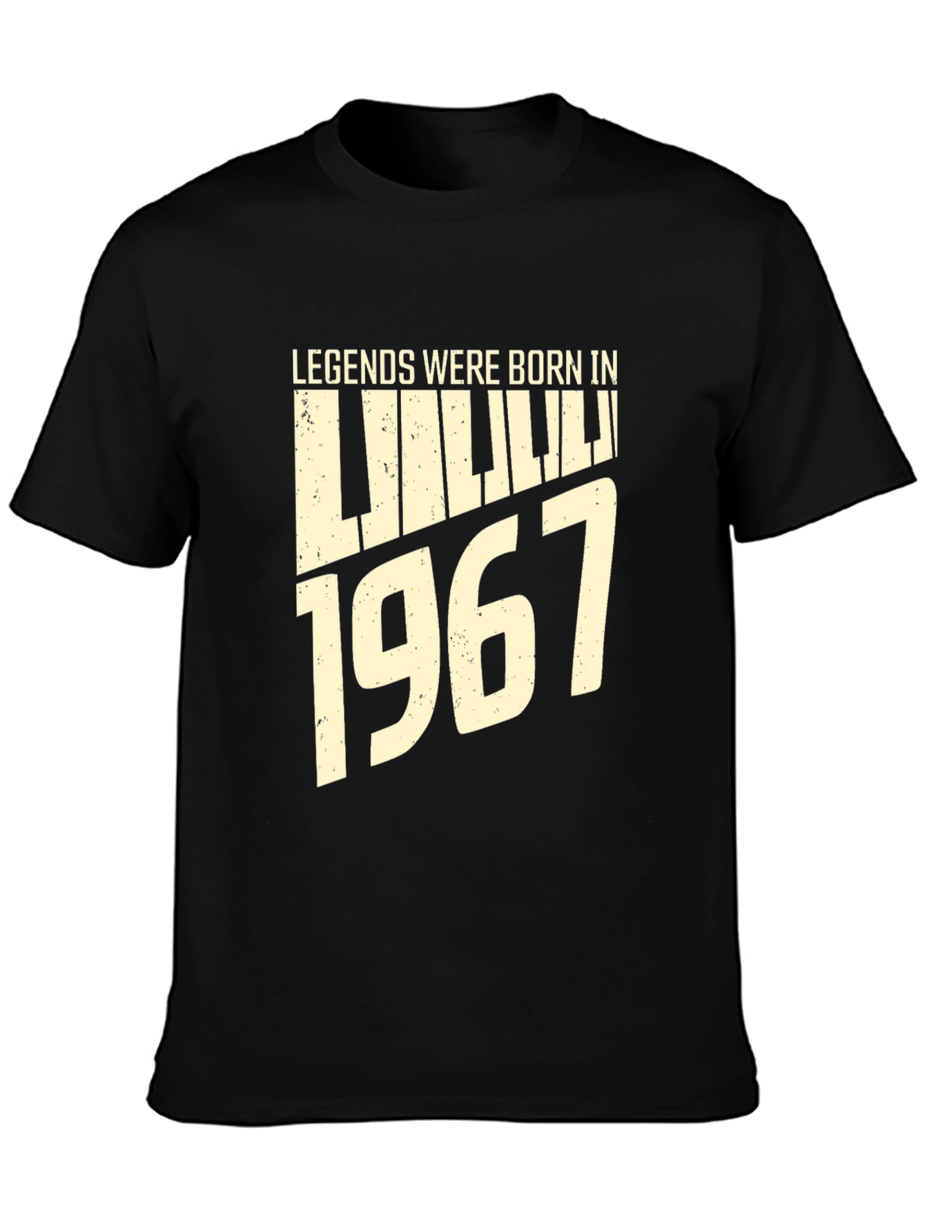 Legends Born in 1967 Piano Tee - Black