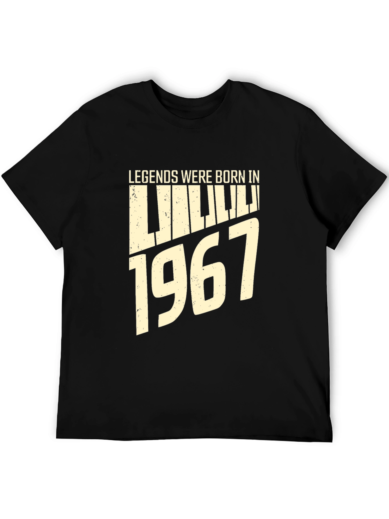 Legends Born in 1967 Piano Tee - Black