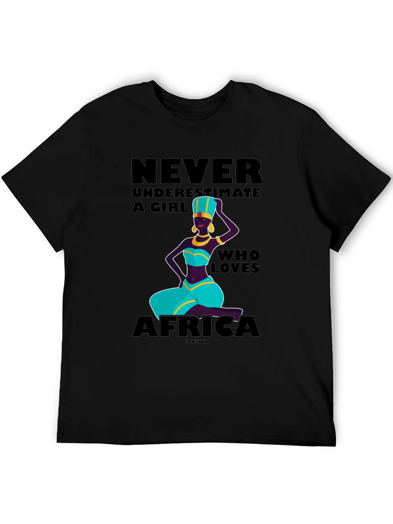 Never Underestimate a Girl Who Loves Africa T-Shirt