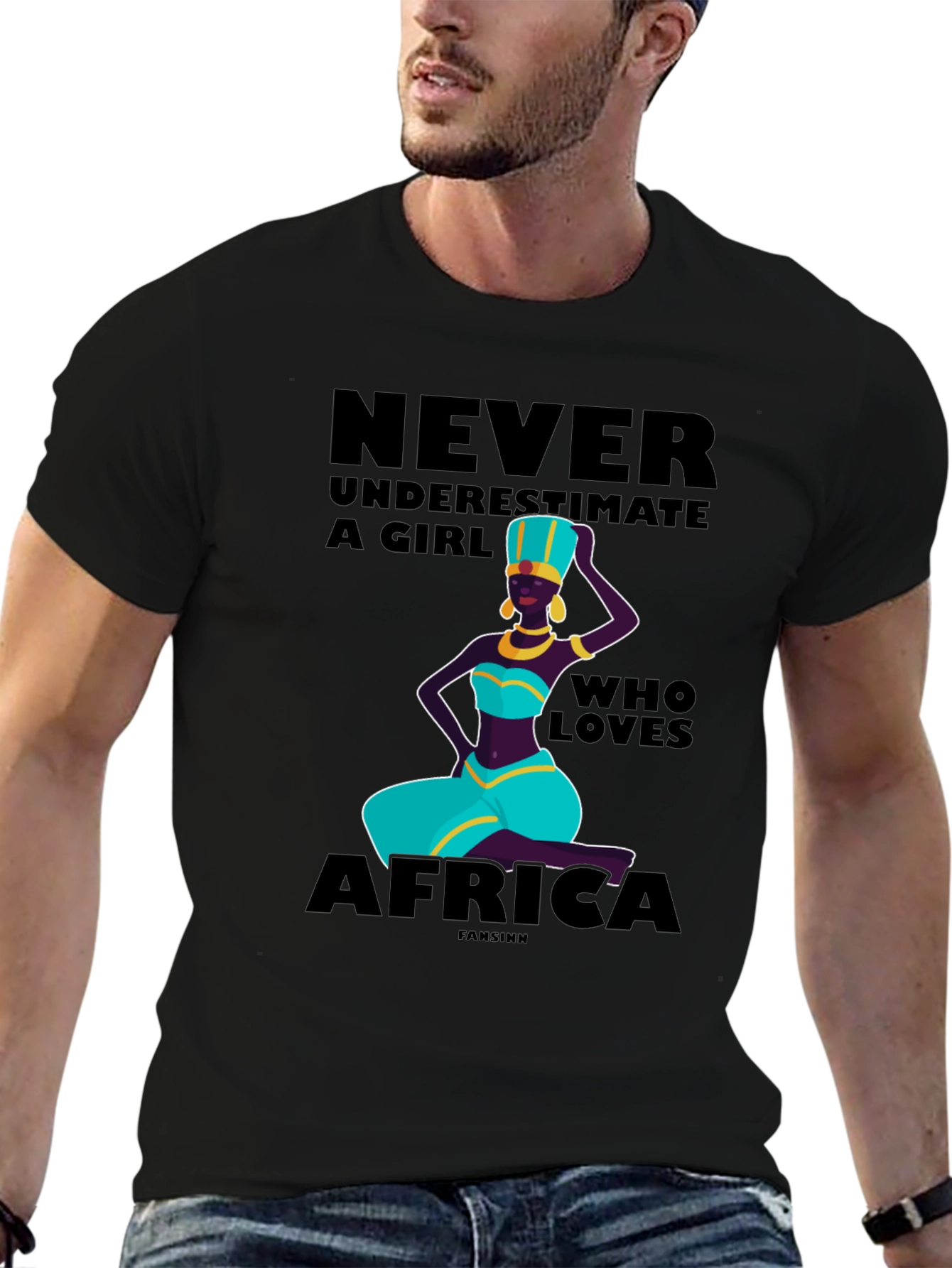 Never Underestimate a Girl Who Loves Africa T-Shirt