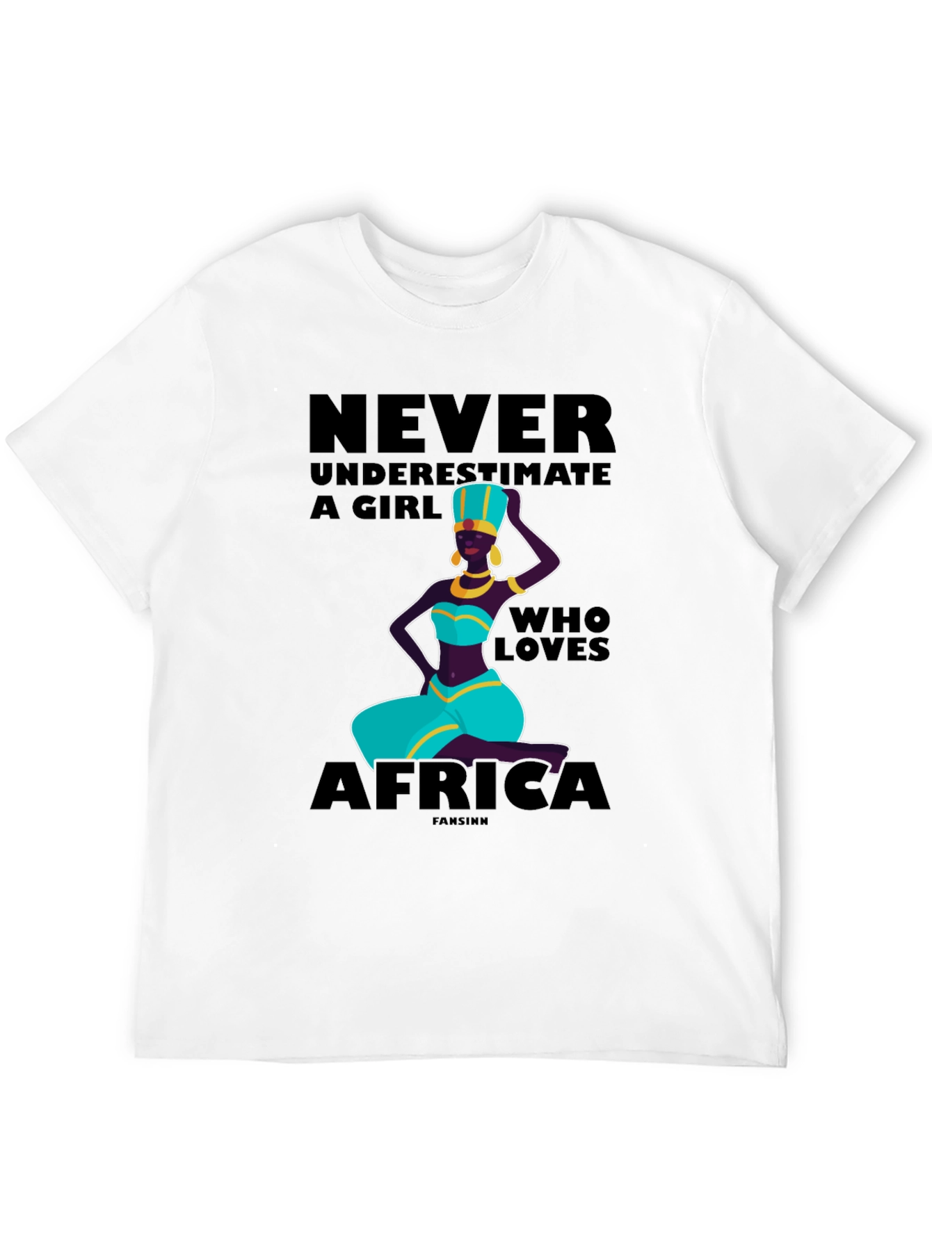Never Underestimate a Girl Who Loves Africa T-Shirt