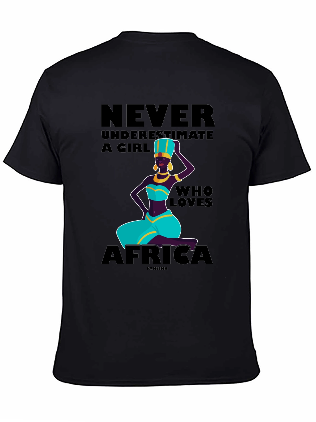 Never Underestimate a Girl Who Loves Africa T-Shirt