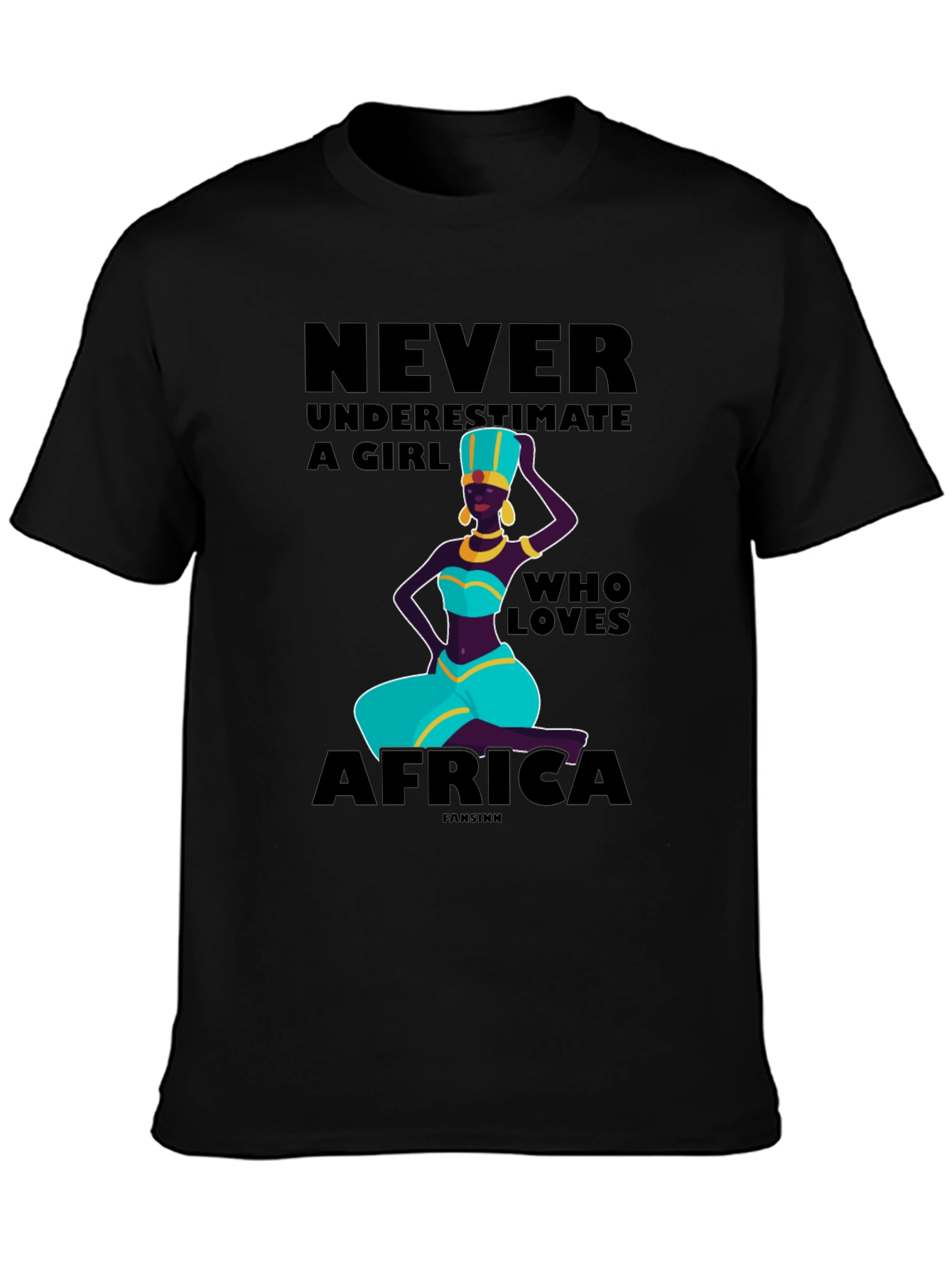 Never Underestimate a Girl Who Loves Africa T-Shirt
