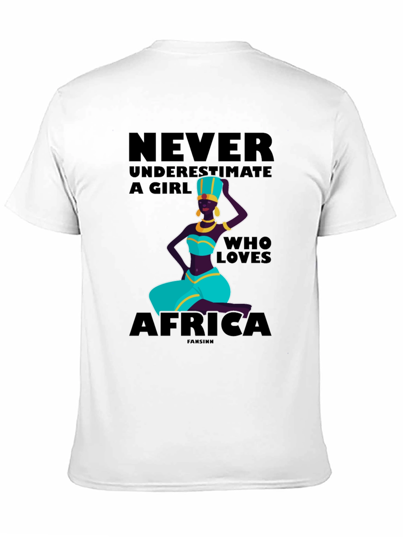 Never Underestimate a Girl Who Loves Africa T-Shirt