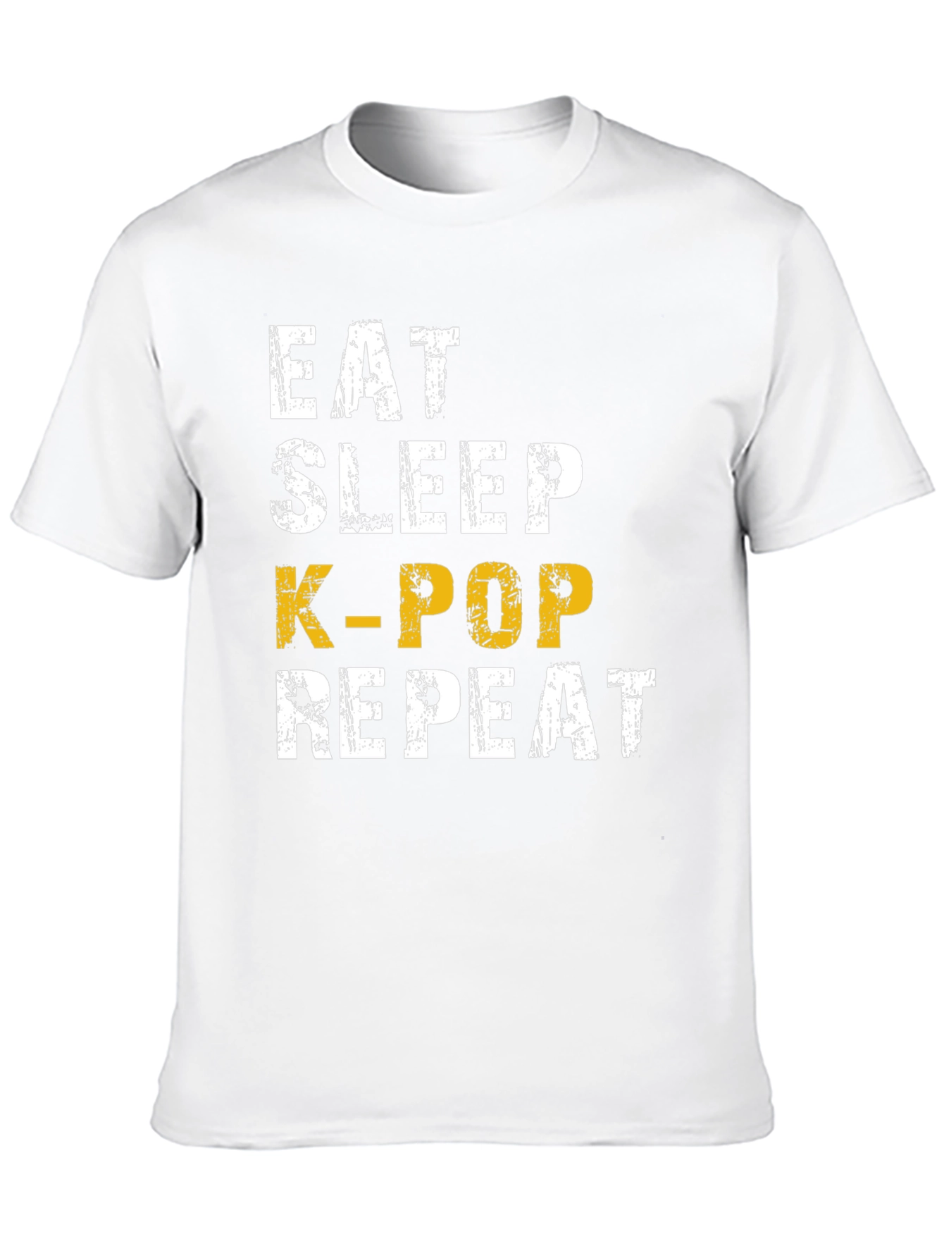 Eat Sleep K-Pop Repeat Black T-Shirt