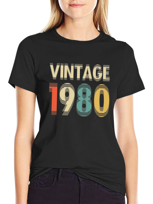 Vintage 1980 Graphic Tee - Retro Style