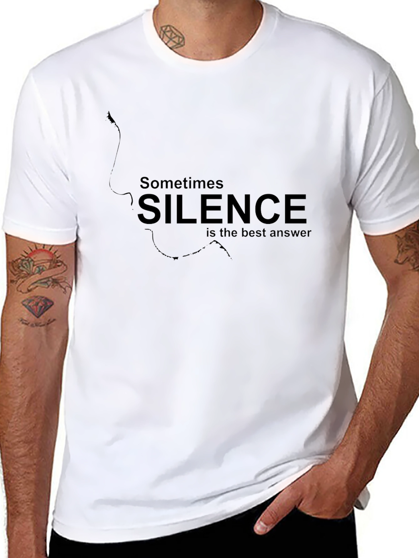Silence is Golden Graphic T-Shirt