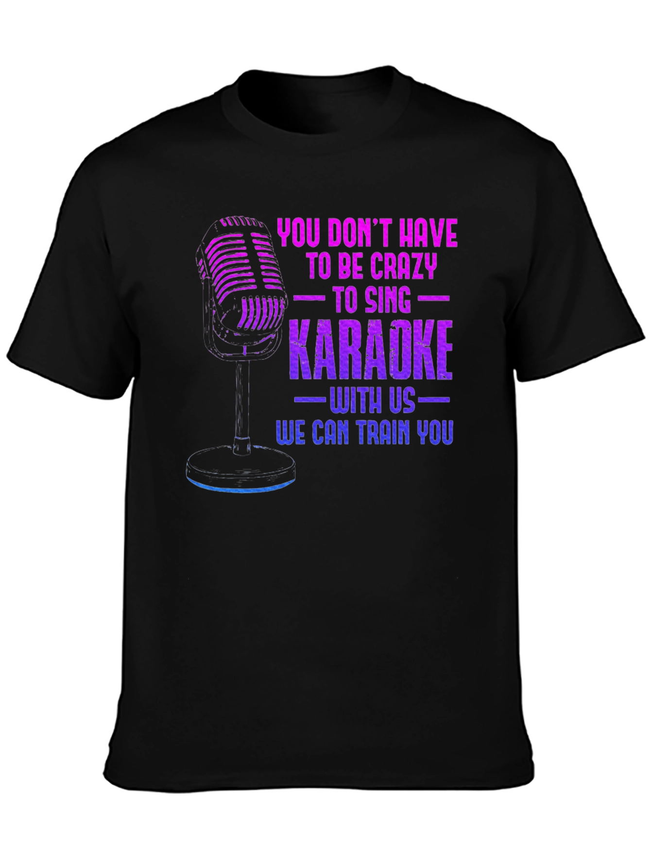 Karaoke Training Black T-Shirt