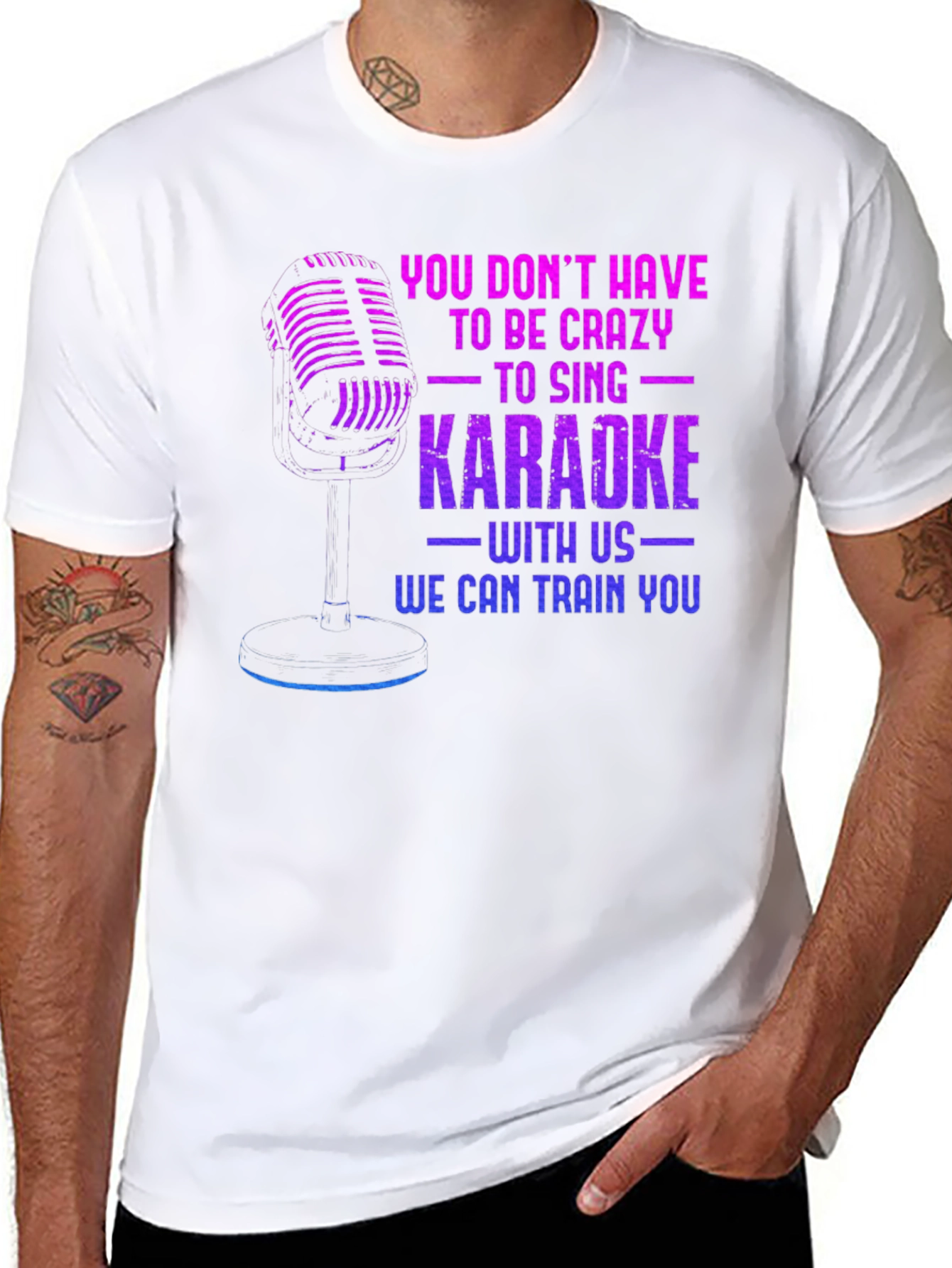Karaoke Training Black T-Shirt