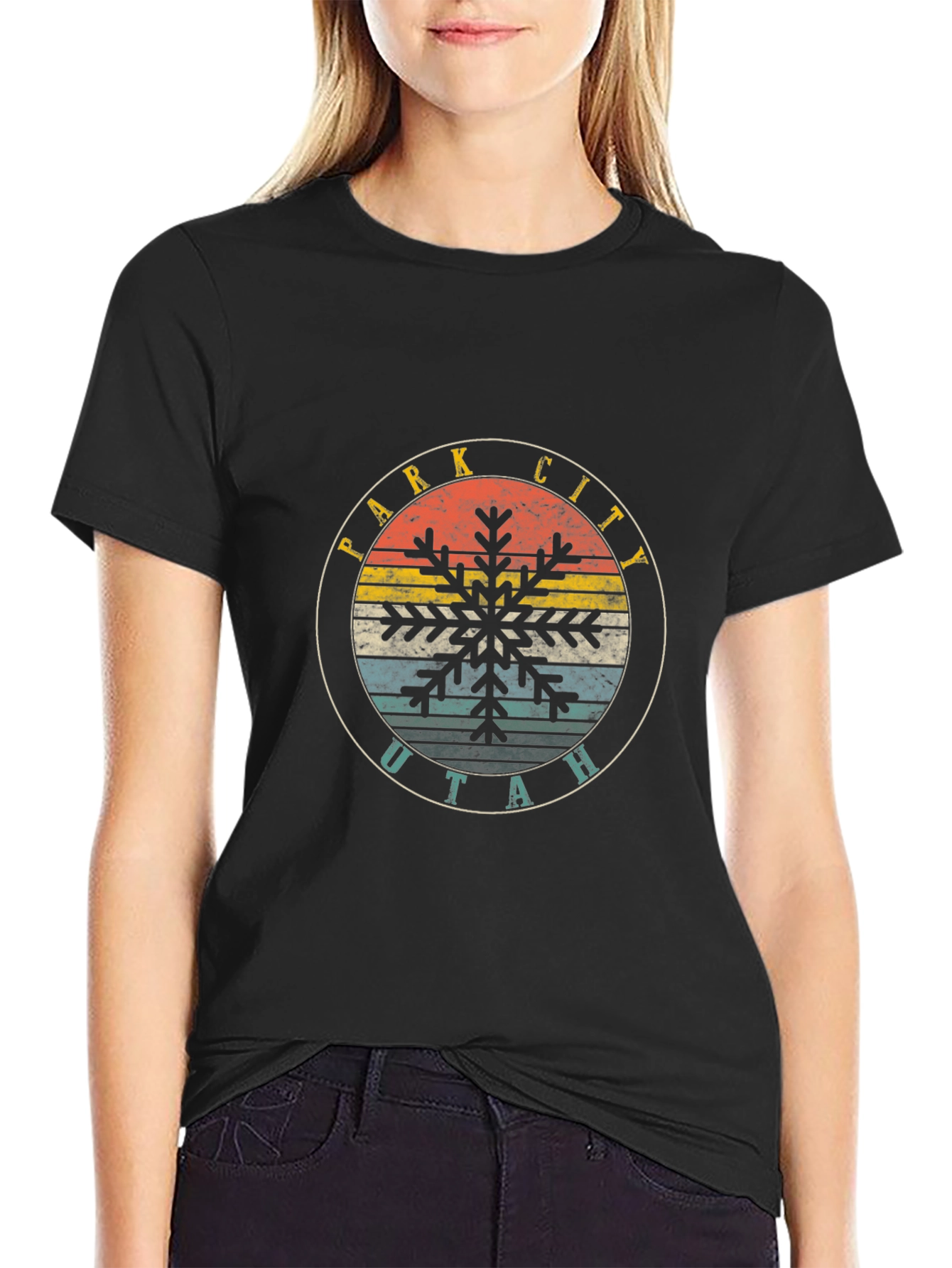 Park City Utah Snowflake T-Shirt