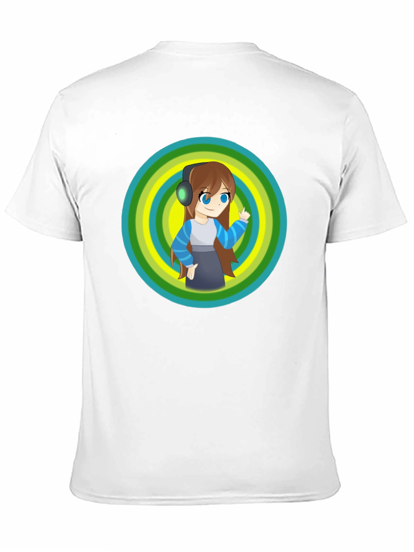 Anime Girl Graphic Black T-Shirt