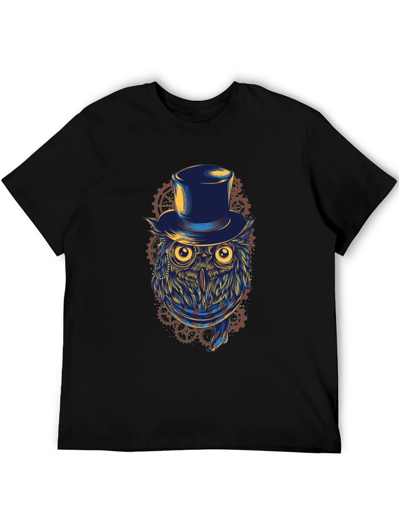 Steampunk Owl T-Shirt - Top Hat & Goggles