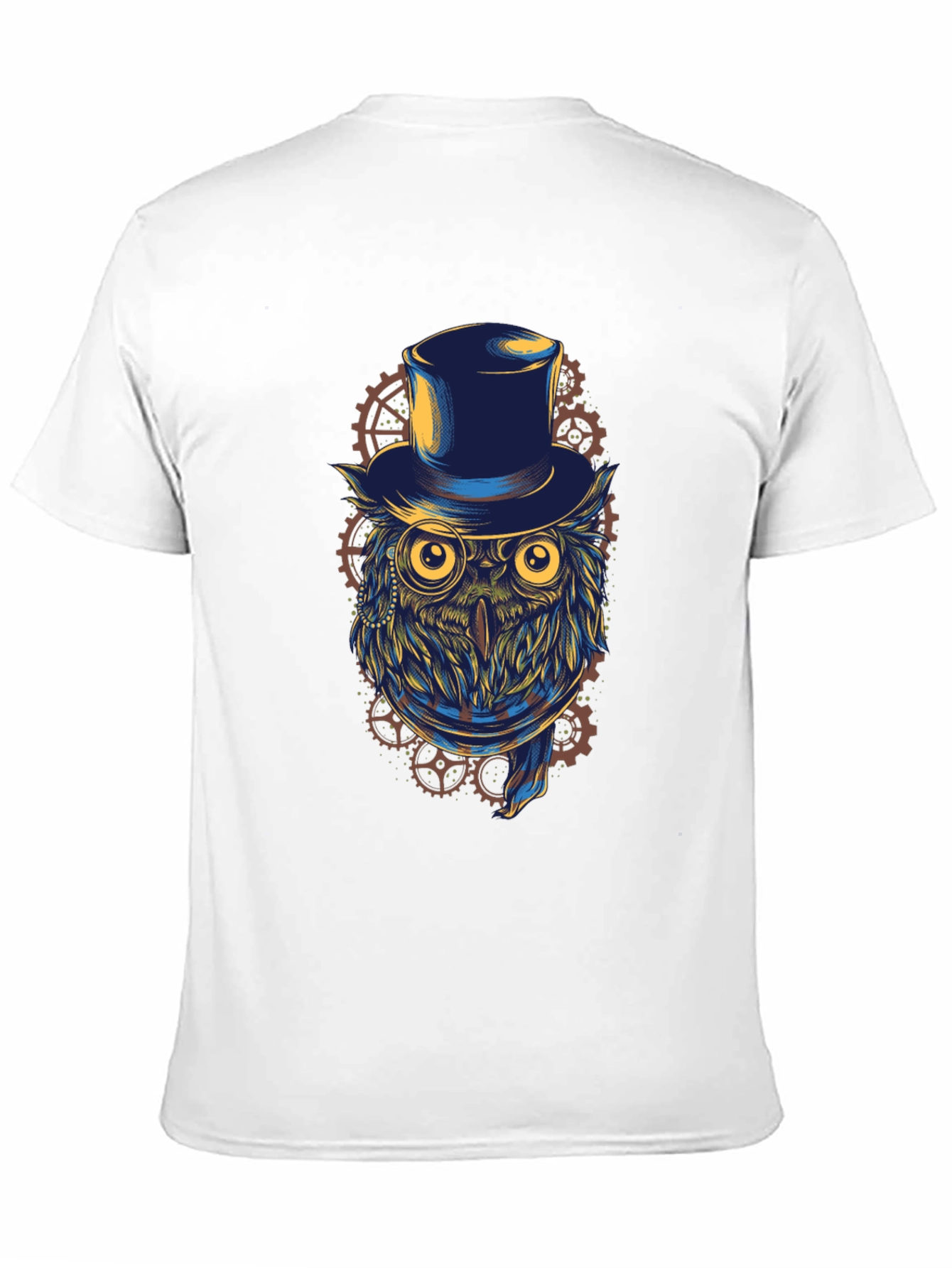Steampunk Owl T-Shirt - Top Hat & Goggles