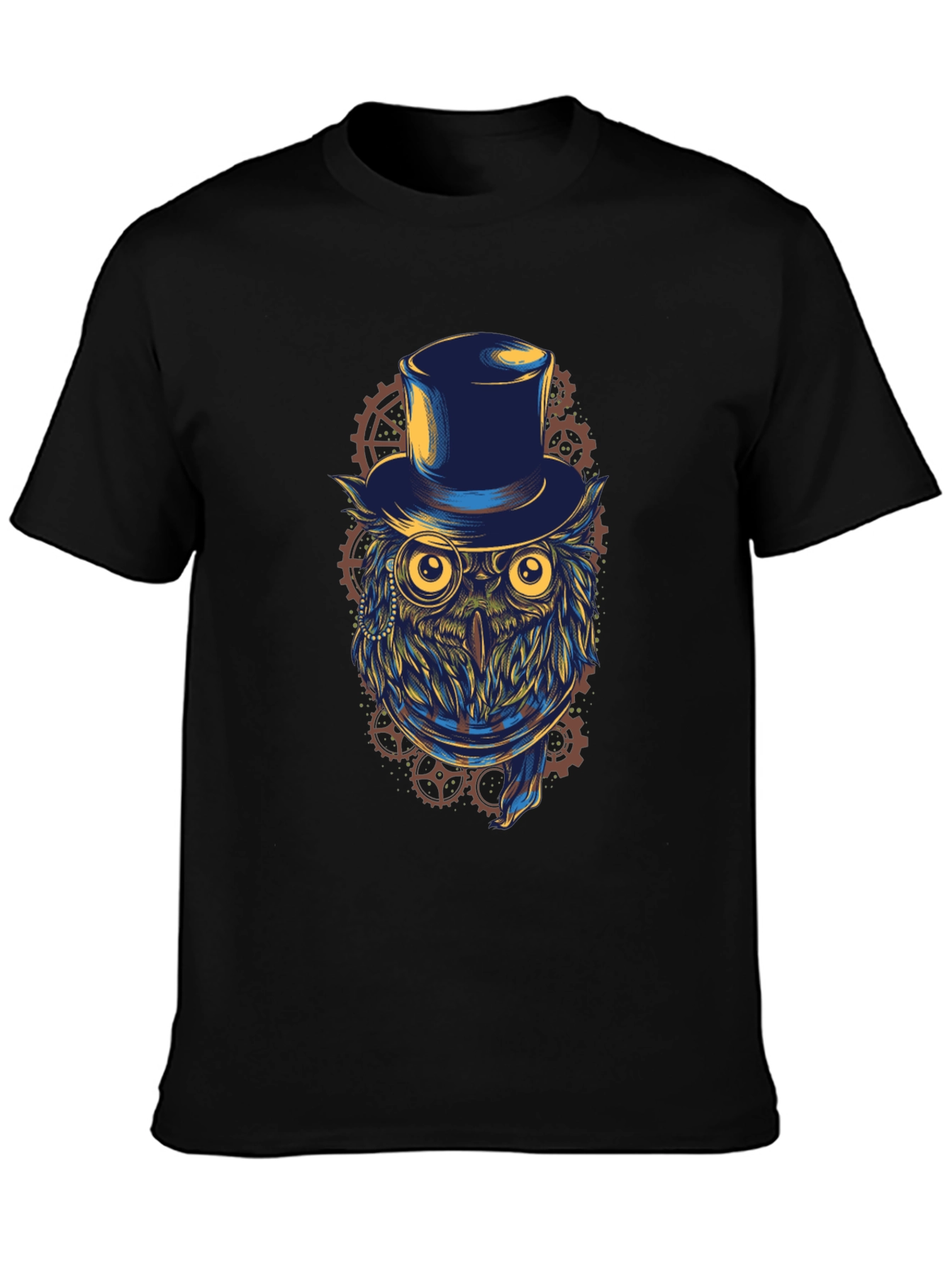 Steampunk Owl T-Shirt - Top Hat & Goggles