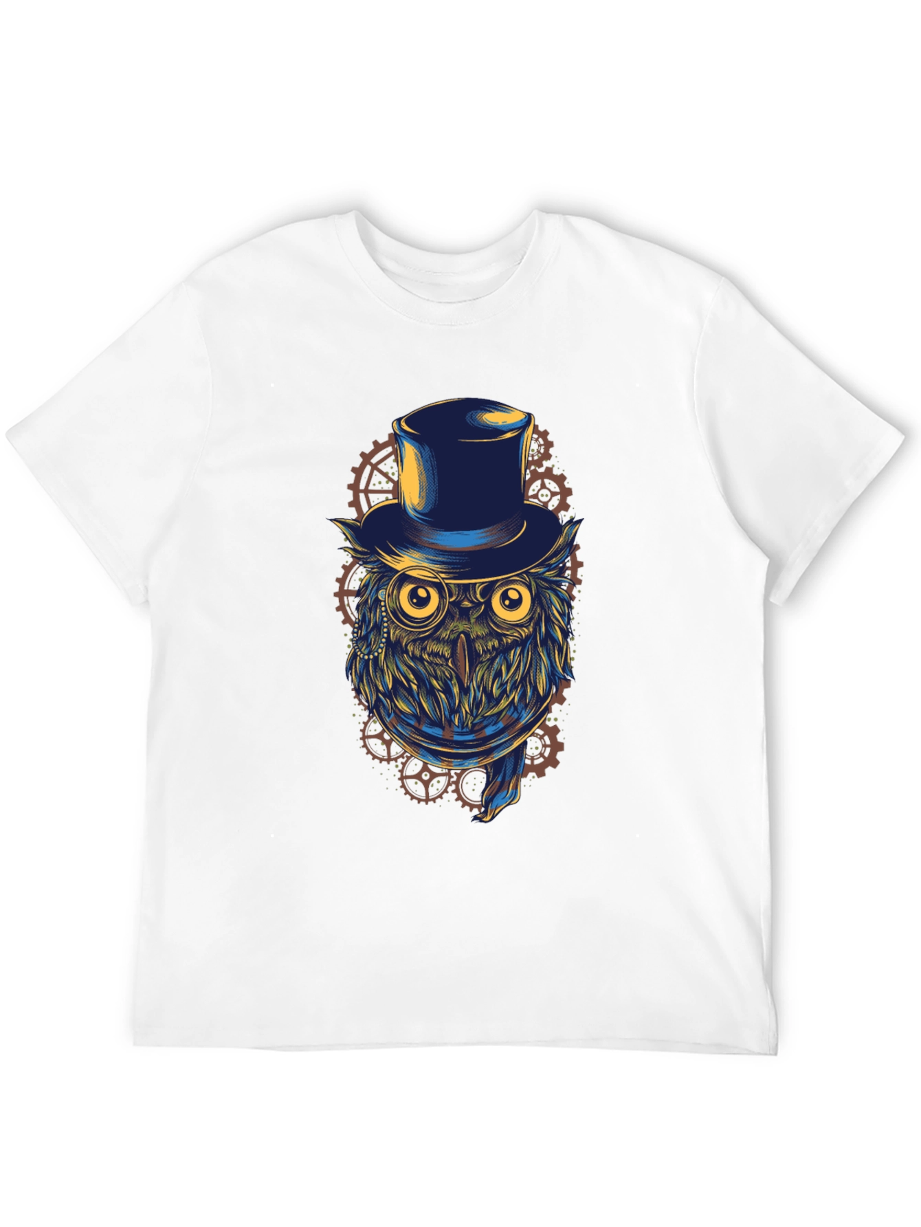 Steampunk Owl T-Shirt - Top Hat & Goggles