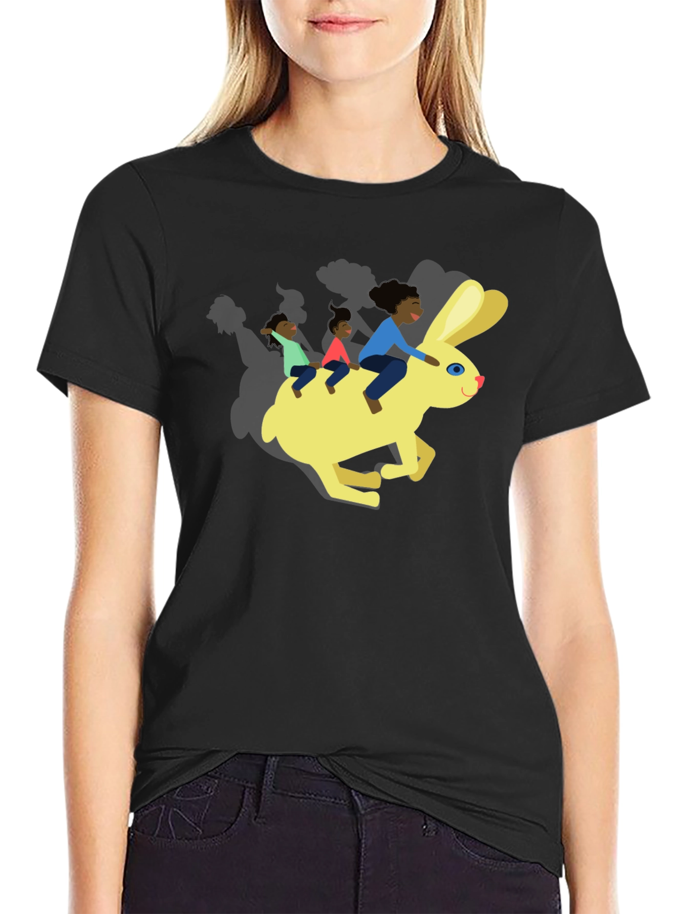 Fun Graphic Tee - Rabbit Ride